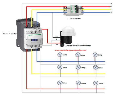 How to Wire a Photocell Switch to Lighting Loads with a